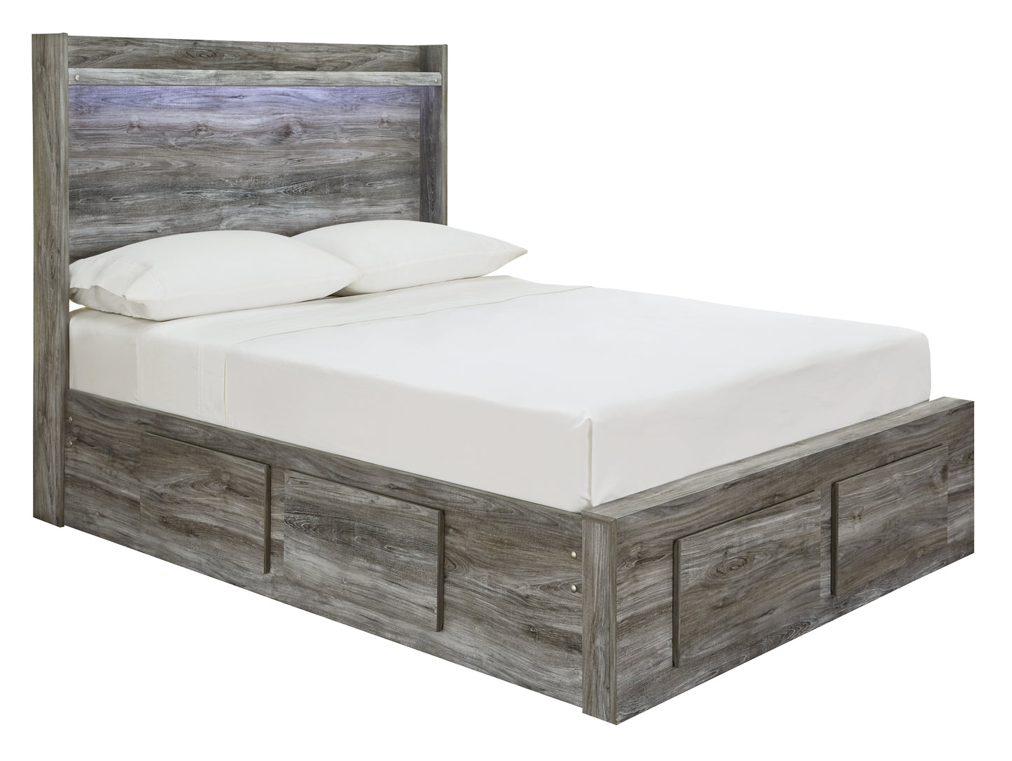 Baystorm  Panel Bed With 2 Storage Drawers