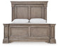 Blairhurst Queen Panel Bed with Mirrored Dresser and Nightstand