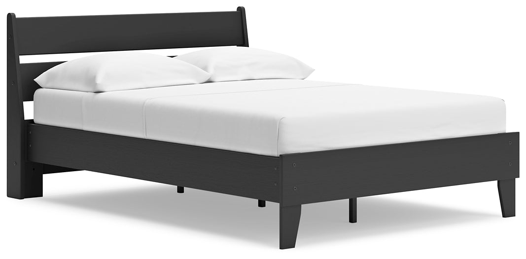 Socalle Full Panel Platform Bed with Dresser and Nightstand