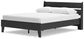 Socalle Queen Panel Platform Bed with 2 Nightstands