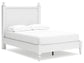 Mollviney Full Panel Bed with Mirrored Dresser and 2 Nightstands