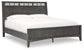 Montillan King Panel Bed with Mirrored Dresser, Chest and 2 Nightstands