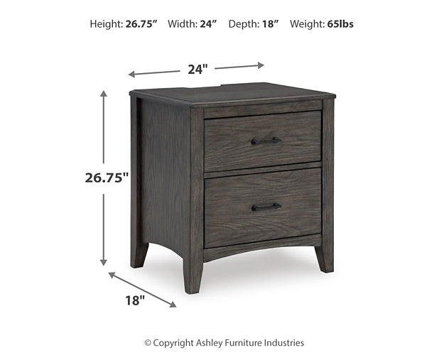 Montillan California King Panel Bed with Mirrored Dresser and Nightstand